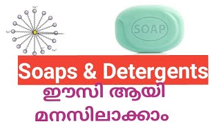 Soaps and Detergents  micelle formation  Malayalam easy tutorial Hard amp soft water [upl. by Alake]