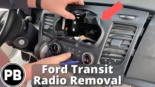 2020  2023 Ford Transit Radio Removal [upl. by Sihtam267]