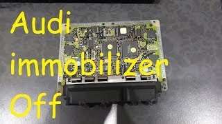 Audi A4 immobilizer problem Off  Immo Delete VAG [upl. by Yrome863]