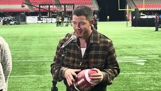 Jonas Brothers news conference at BC Place Stadium on Grey Cup eve [upl. by Dikmen120]