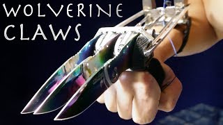 How To Make WOLVERINE CLAWS  Rainbow Metal Automatic Spring Loaded XMen [upl. by Sheffield]