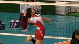 Volleyball 九州文化学園 × 増穂商 12 春高バレー2012107 [upl. by Witcher474]