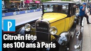 Citroën expose 100 voitures à Paris pour fêter ses 100 ans [upl. by Cioffred469]