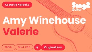 Amy Winehouse  Valerie Acoustic Karaoke [upl. by Asabi]