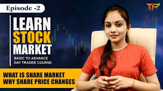 EP2  Learn Stock Market  Why Share Price Changes  Line Chart  Tejaswini Pisal [upl. by Etnom]