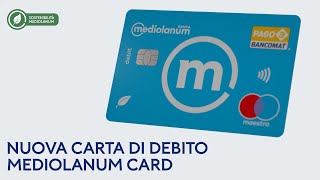 Nuova carta di debito Mediolanum Card [upl. by Ametaf]