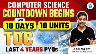 UGC NET Computer Science  UGC NET June 2023  Theory of Computation Unit Wise PYQs By Aditi mam [upl. by Sherris]