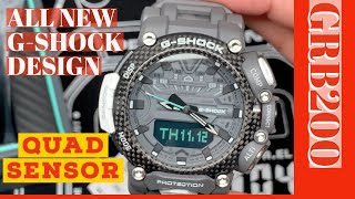 All New GSchock Design with 4 Quad Sensors  GRB200 Royal Air Force Watch  Overview and Features [upl. by Godrich543]