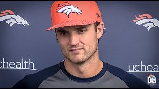 After practice QB Brock Osweiler [upl. by Aenel]