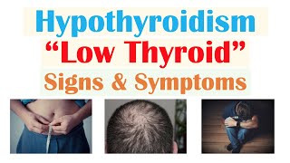 Signs of Low Thyroid Level Hypothyroidism amp Why Symptoms Occur [upl. by Ohl]