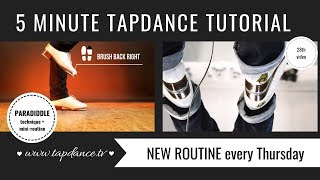 Paradiddle  Tap dance Tutorial  28th video  5 minutes [upl. by Iatnohs321]