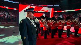 Lyndon Slewidge performs Canadian Anthem  2012 NHL ASG [upl. by Baudin]