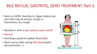 BILE REFLUX GASTRITIS GERD TREATMENT PART 1 [upl. by Zacherie31]