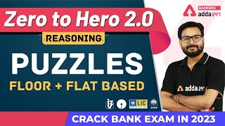 PUZZLES Floor  Flat Based  Reasoning  Banking Foundation Adda247 Class29 [upl. by Acyssej]