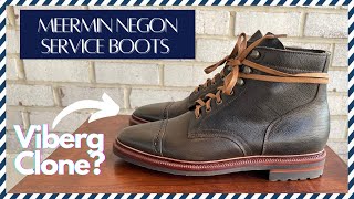 Unboxing Meermin Negon Boot Review  A 275 Viberg Dupe [upl. by Nannek]