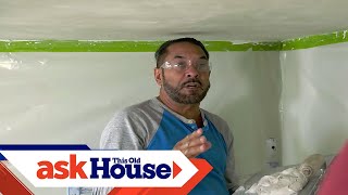 How to Flatten a Textured Ceiling  Ask This Old House [upl. by Randi388]