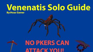 OSRS  Venenatis Solo Guide  Pkers Cant Attack you  Runescape 2007 [upl. by Ralph741]