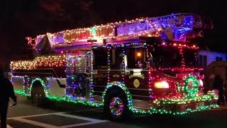 🎄 Annual Christmas🎄 🚒 Fire Truck 🚒 Parade💥2017 Wallington NJ💥 [upl. by Alyat]