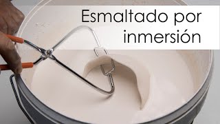 Esmaltado por inmersión  Escuela de cerámica [upl. by Lavoie]