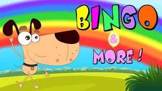 Bingo and Top 15 Nursery Rhymes for Babies amp Toddlers  HooplaKidz TV [upl. by Nylirahs]