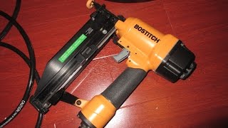 ReviewHow to use Bostitch 16 gauge Finish Nailer [upl. by Ocire531]