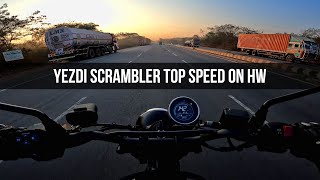 Yezdi Scrambler Pure Sound amp Top Speed [upl. by Benco16]