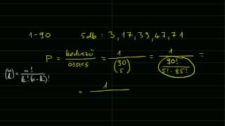 Az ötöslottó nyerési esélye [upl. by Burkhardt611]