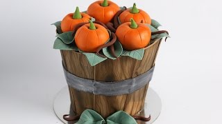 BONUS VIDEO Barrel Pumpkin Cake Tutorial Rosies Dessert Spot [upl. by Boulanger]