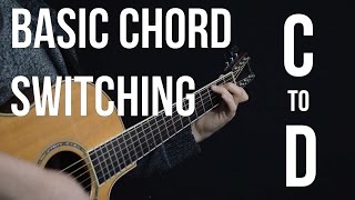 Chord Switching Practice  C to D [upl. by Gustin]