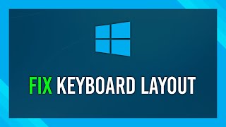 How to Change keyboard layout  Windows 10 Guide [upl. by Sirdna697]