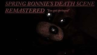 SFM FNaF Spring Bonnies Death Scene [upl. by Grous]