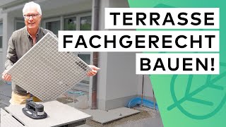 Terrasse mit Keramikplatten verlegen  So macht’s der Profi [upl. by Sherborne]