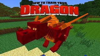 Minecraft  HOW TO TRAIN YOUR DRAGON  Learning how to fly 4 [upl. by Bilak679]