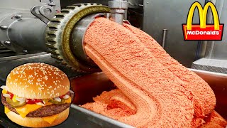 COMO se HACE la CARNE de HAMBURGUESA de MCDONALDS 🍔 ¿Dónde FABRICA McDonalds sus hamburguesas [upl. by Aciret]