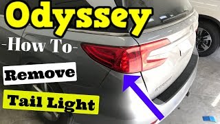 Honda Odyssey How to Remove Tail Light 2018 2019 2020 2021 2022 2023 [upl. by Kean]