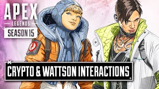 NEW Crypto and Wattson Interaction Voicelines  Apex Legends Season 15 [upl. by Ingunna]