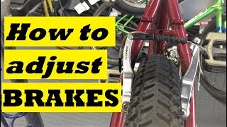 How to adjust V brakes [upl. by Madelyn]