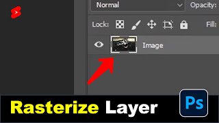 How to Rasterize Layer in Photoshop Quickly [upl. by Einnaffit]