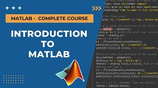 1 Introduction to Matlab  MATLAB Tutorial for Beginners  Full Course [upl. by Walliw]