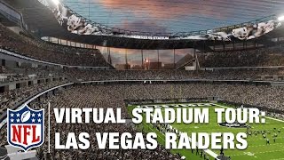 Proposed Las Vegas Raiders Stadium Virtual Tour  NFL [upl. by Zerat]