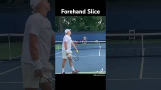 Russovuori showing the Forehand Slice [upl. by Nanek356]