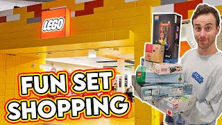 LEGO Store Shopping Fun Sets amp the New Free Gift [upl. by Emelen]