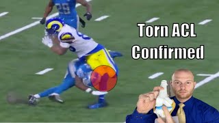 Tyler Higbee Injury Update Tyler Higbee Knee Injury Explained [upl. by Nehtan]