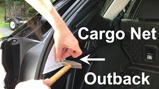 2020 Subaru Outback Cargo Net Install [upl. by Soisinoid]