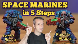 How to Paint Ultramarines in 5 Easy Steps  Warhammer 40k [upl. by Lyell]