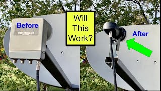 Installing a Replacement LNB on a Satellite Dish for Satellite TV [upl. by Elinad]