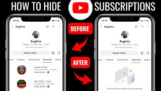 How to hide subscriptions on YouTube channel 2023  Keep subscriptions private [upl. by Ricardama]