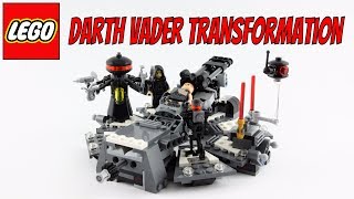 LEGO Darth Vader Transformation  Unboxing Speed Build and Review  75183 [upl. by Aicenev]