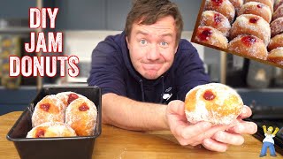 Homemade Jam Donuts Recipe [upl. by Euridice300]