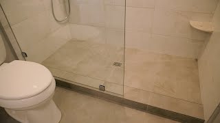 SHOWER WITHOUT DOOR  Easy Glass Shower Screen Installation FRAMELESS [upl. by Fita]